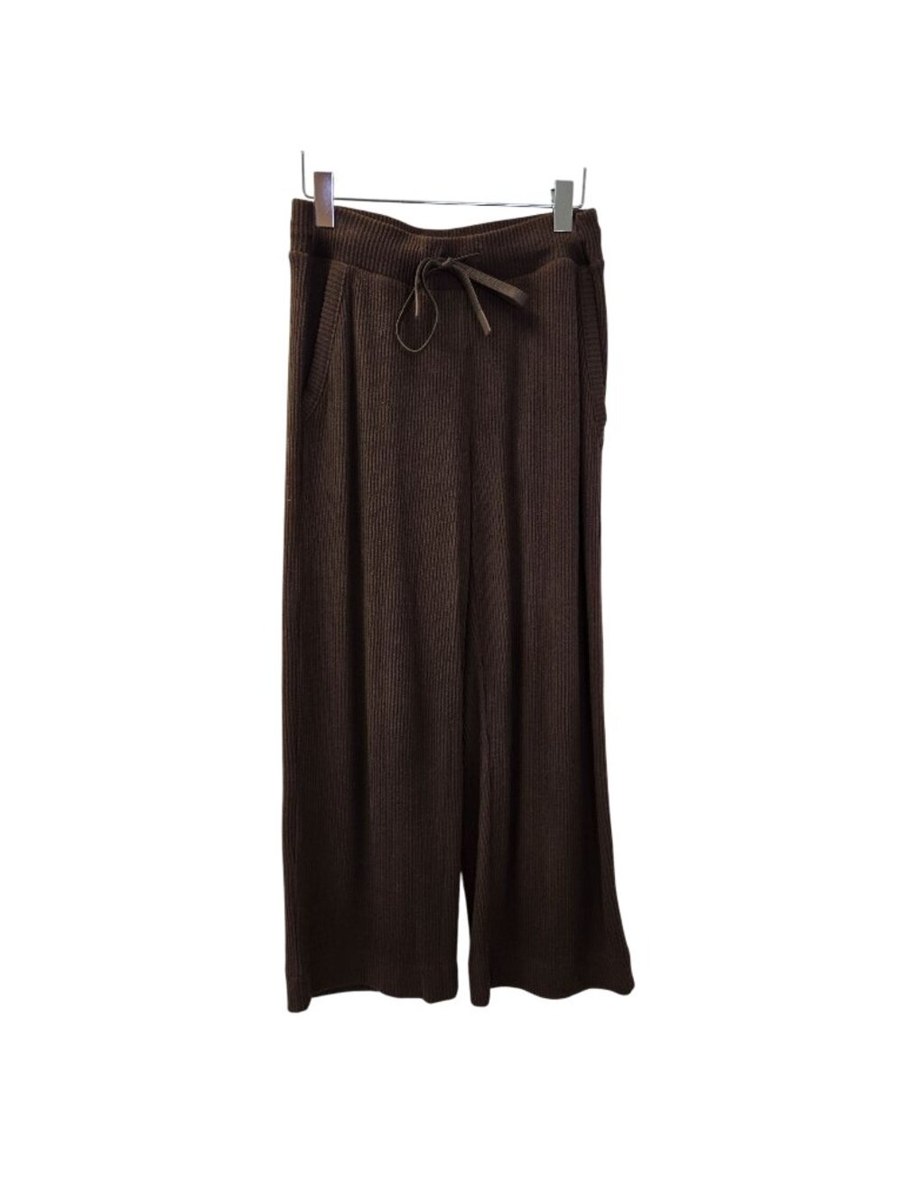 Haven Well Within Ribbed Relaxed Wide Leg Viscose Loungewear Pants Size Small